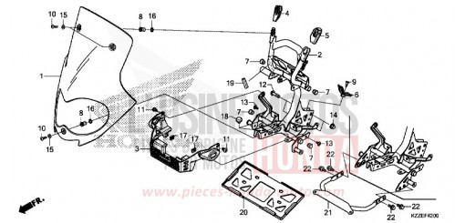 PARE-BRISE CRF250RLAJ de 2018